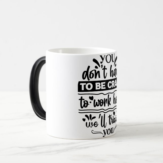 Mug Magic Funny Office Coffee Quotes Magisk Mugg (Framsida vänster)