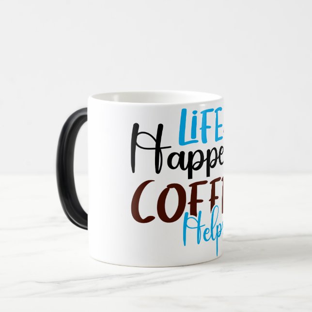Mug Magic Funny Office Coffee Quotes Magisk Mugg (Framsida vänster)