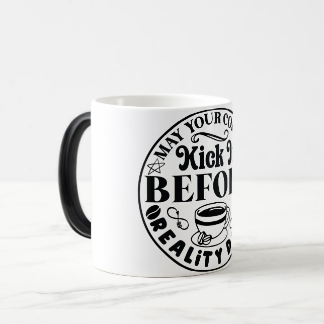 Mug Magic Funny Office Coffee Quotes Magisk Mugg (Framsida vänster)