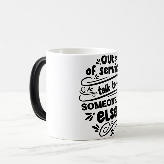Mug Magic Funny Office Coffee Quotes Magisk Mugg (Framsida vänster)