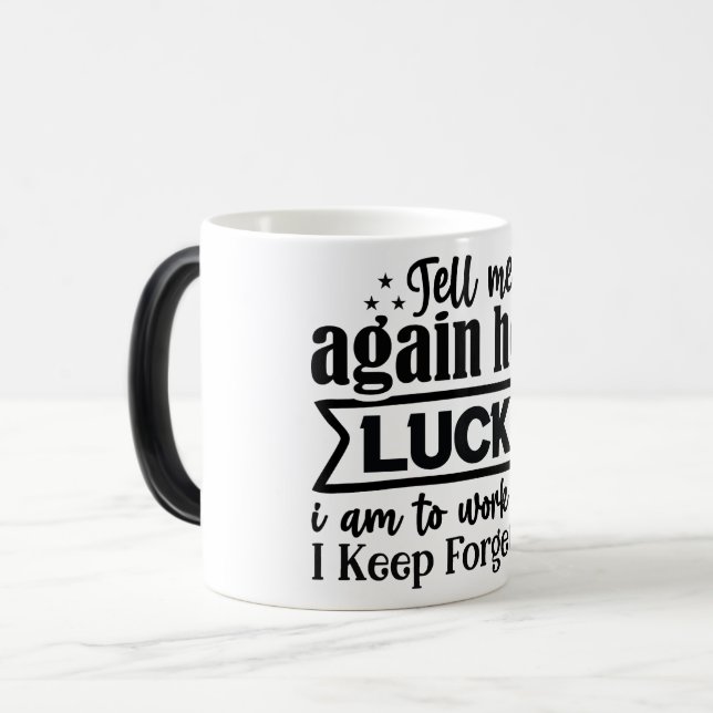 Mug Magic Funny Office Coffee Quotes Magisk Mugg (Framsida vänster)