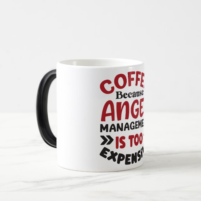 Mug Magic Funny Office Coffee Quotes Magisk Mugg (Framsida vänster)