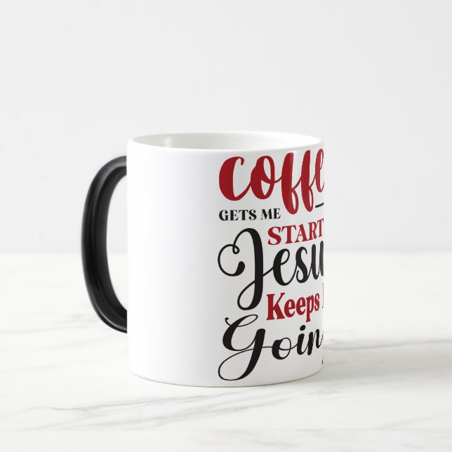 Mug Magic Funny Office Coffee Quotes Magisk Mugg (Framsida vänster)