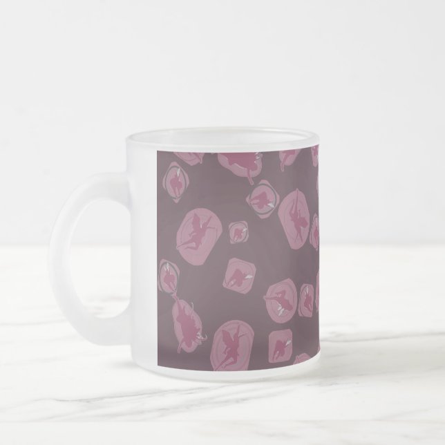 Mug magique violet frostad glasmugg (Vänster)