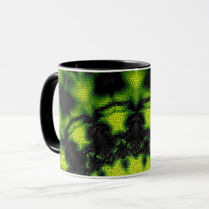 Mug Mandala runt mönster kalejdoskop retro hippie Mugg