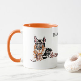 Mug Mans bästa vänner tyskt schäferhund Mugg