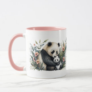 Mug med Panda-Mamma och Unge Mugg
