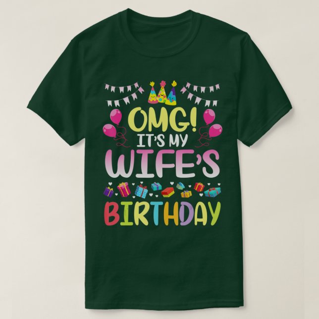 MUG min fru födelsedag Lycklig till mig Make T Shirt (Design framsida)