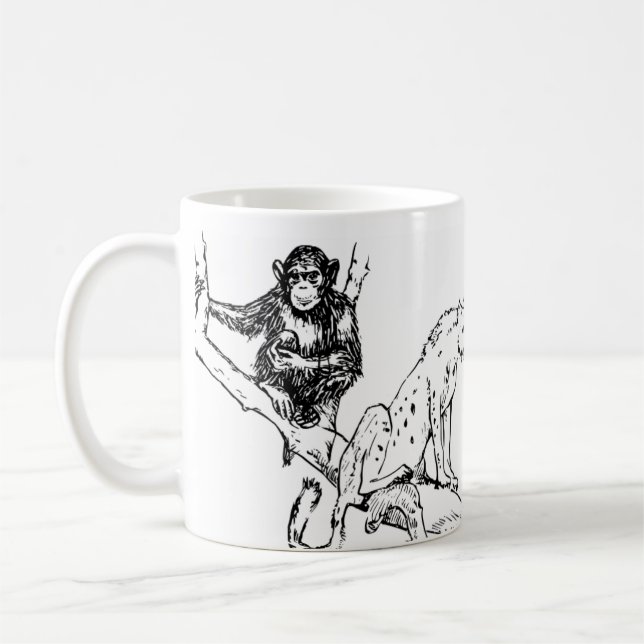  Mug Monochrome Jungle Trio Kaffemugg (Vänster)