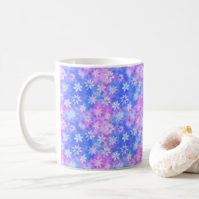 Mug Motifs de neige Kaffemugg (Med munk)