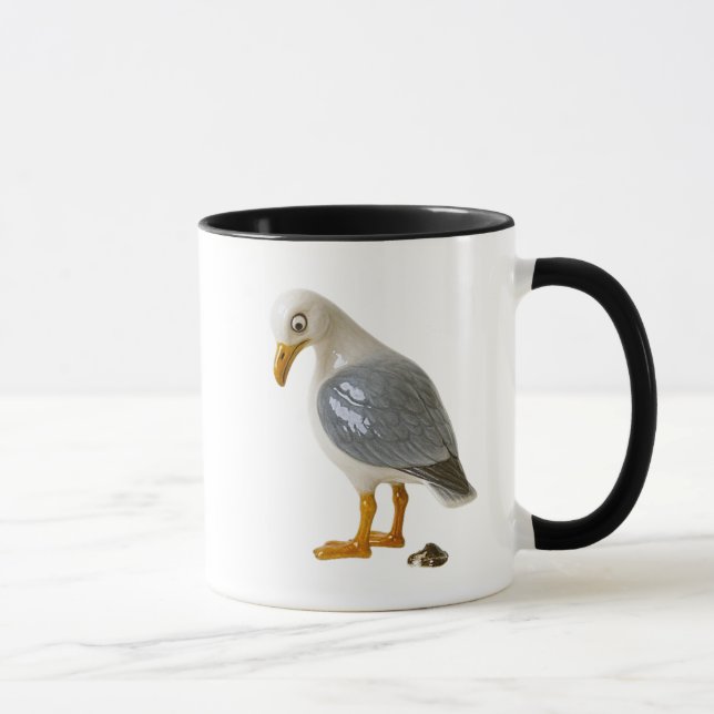 Mug mouette jette un oeil sur sa fiente. mugg (Höger)