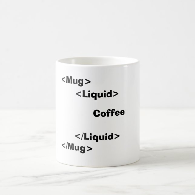 <Mug>, </Mug>, <Liquid>, Kaffe, </Liquid> Kaffemugg (Center)