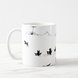 Mug - Oswald - Running from the Lion Background Ed Kaffemugg