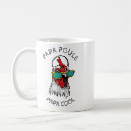 Mug papa poule papa cool, cadeau pour super papa kaffemugg