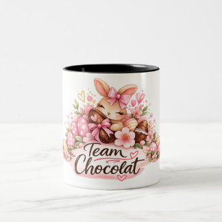 Mug Pâques "Team Chocolat" Två-Tonad Mugg