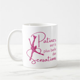 Mug patin à glace Rose brillant sensation Kaffemugg