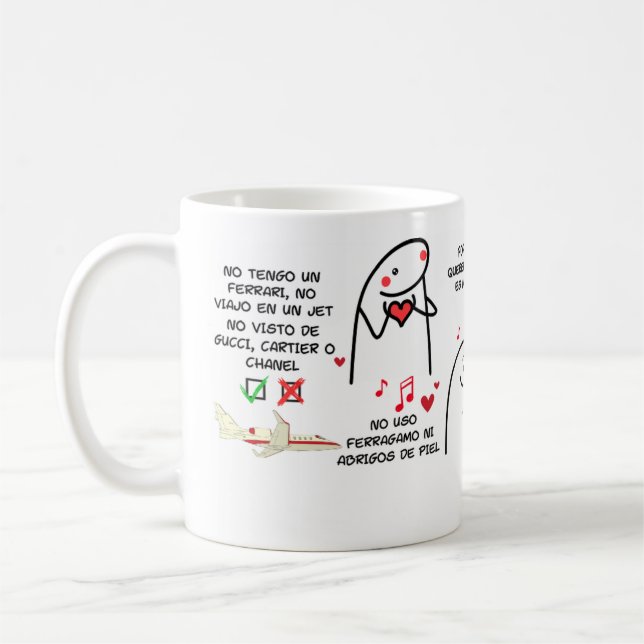 Mug "Pero Te Quiero" - Un regalo con sentimiento Kaffemugg (Vänster)