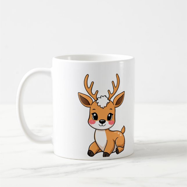 Mug Petit Cerf Kawaii Kaffemugg (Vänster)