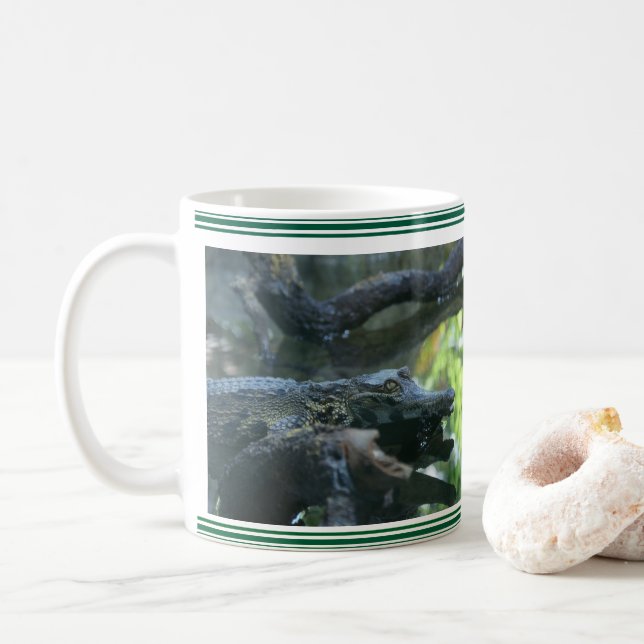 Mug Photographie crocodile Kaffemugg (Med munk)