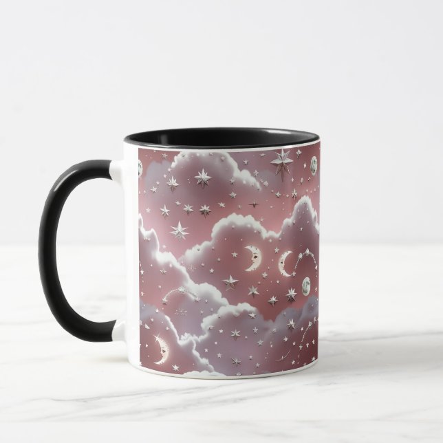 Mug - Quartz Pink Celestial Moon Mugg (Vänster)
