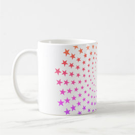 Mug - Rainbow Colored Star Swirls Kaffemugg
