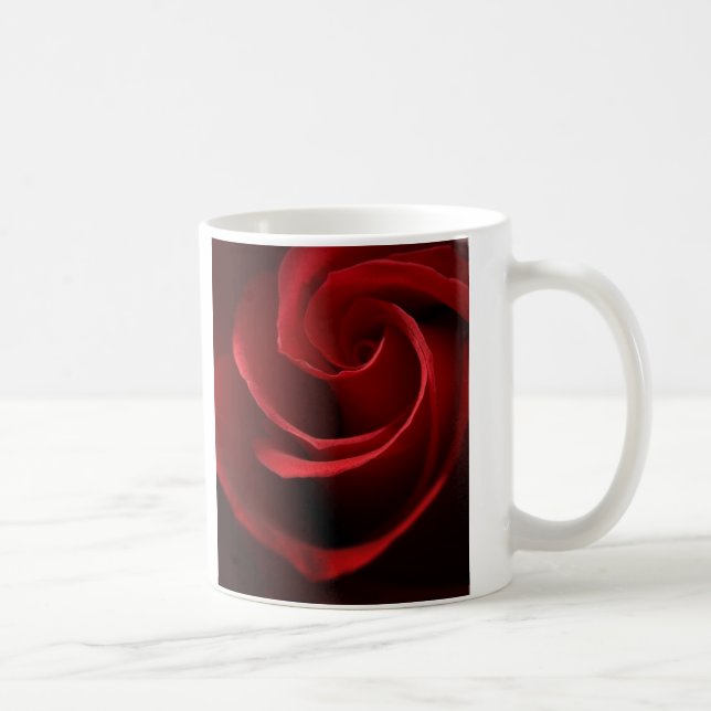 MUG    Röd Ros Kaffemugg (Höger)