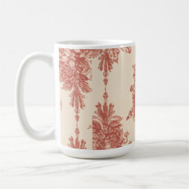 Mug, Romantic Tapestry in Red Kaffemugg