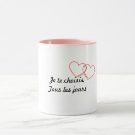 Mug romantique minimaliste – Je te choisis. Tous l Mugg