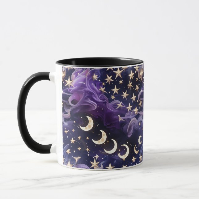 Mug - Royal Amethyst Celestial Moon Mugg (Vänster)