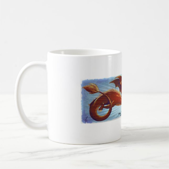Mug Scorfel - dragon rouge Kaffemugg (Vänster)