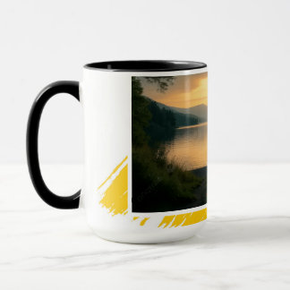 Mug Serena Sjø Solnedgang Avslappning Moderne Pens Mugg