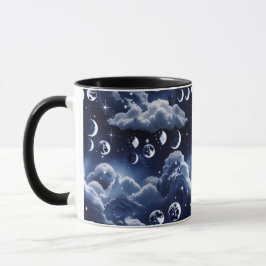 Mug - Silver Celestial Moon Mugg