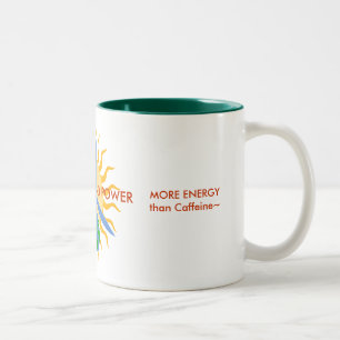 MUG~Small: SOL- & VIND POWER~ för ENERGI! Två-Tonad Mugg