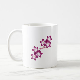 Mug Smile Fleurs Violettes – Tasse Florale Élégant Kaffemugg