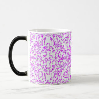 Mug Soft Pink Dream Mandala pattern Magisk Mugg