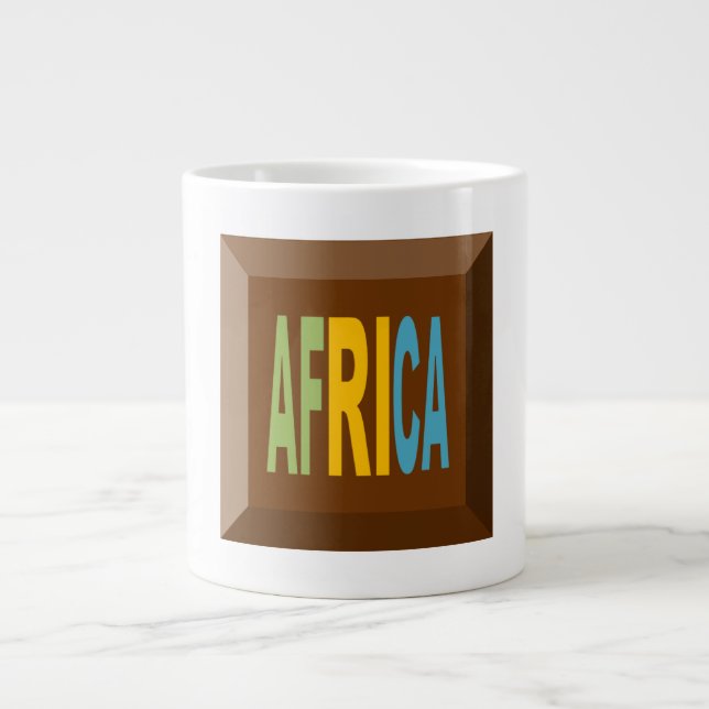 Mug Specialty  Jumbo blanche CHOCOLAT  AFRICA Mugg (Framsidan)