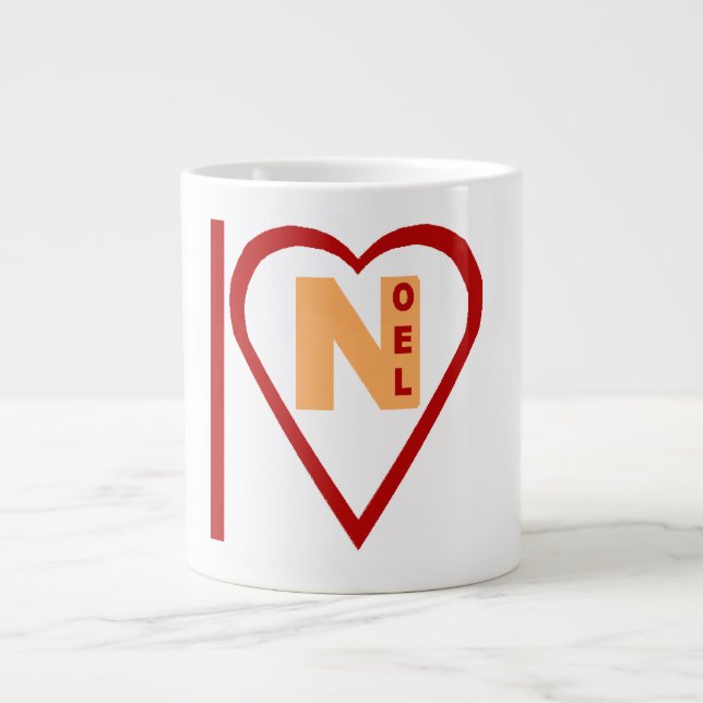Mug Specialty  Jumbo blanche  ILOVE NOEL Mugg (Framsidan)