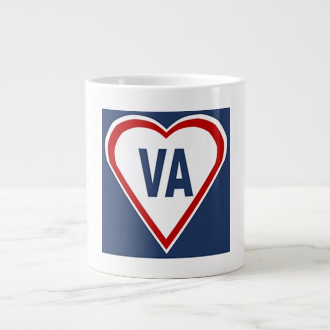 Mug Specialty  Jumbo blanche  LOVE  VIRGINIA Mugg (Framsidan)