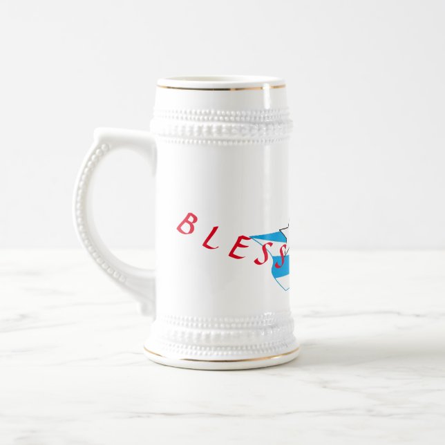 Mug Steins : Välsigna USA Sejdel (Vänster)