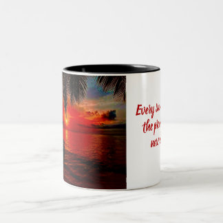 Mug Sunset Redigerbar Två-Tonad Mugg