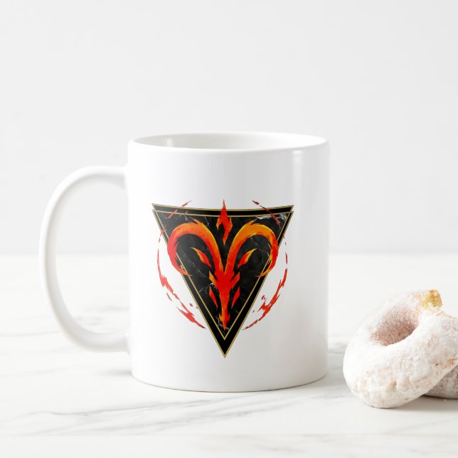 Mug / tasse Bélier Cadeau Astrologie Kaffemugg (Med munk)