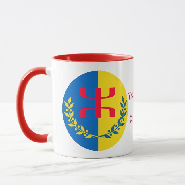 Mug tasse drapeau kabyle mugg (Vänster)