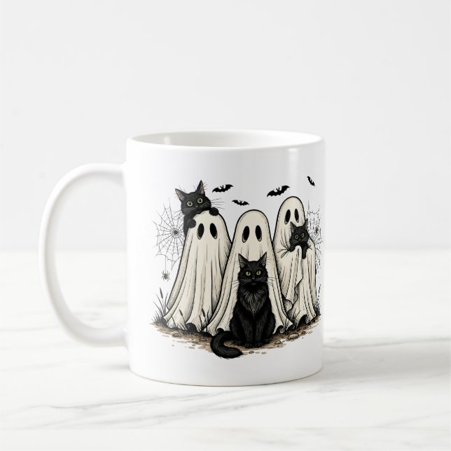 Mug Tasse, Halloween Kaffemugg (Vänster)