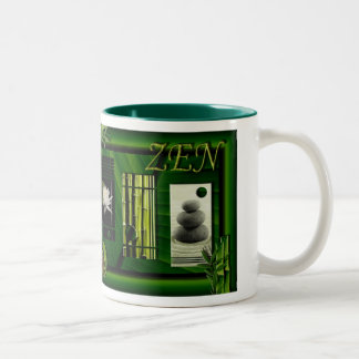 mug tasse ZEN attitude Två-Tonad Mugg