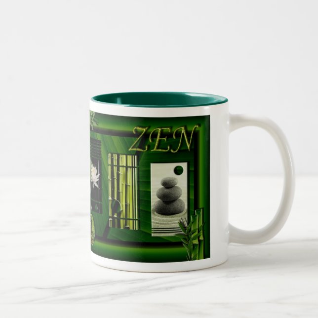 mug tasse ZEN attitude Två-Tonad Mugg (Höger)