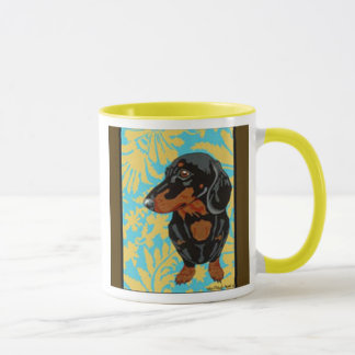 MUG TECKEL RETRO VINTAGE MUGG