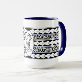 Mug Tribal Ethnic Bleu marine Mugg