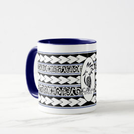 Mug Tribal Ethnic Bleu marine Mugg
