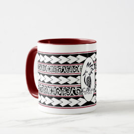 Mug Tribal Ethnic Bordeaux Mugg