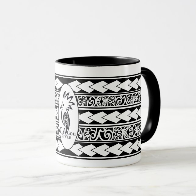 Mug Tribal Ethnic Noir Mugg (Framsida höger)